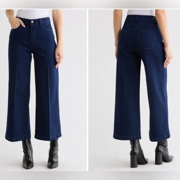 PAIGE Women’s Genesee Crop Dark Blue jeans - Picture 12 of 12